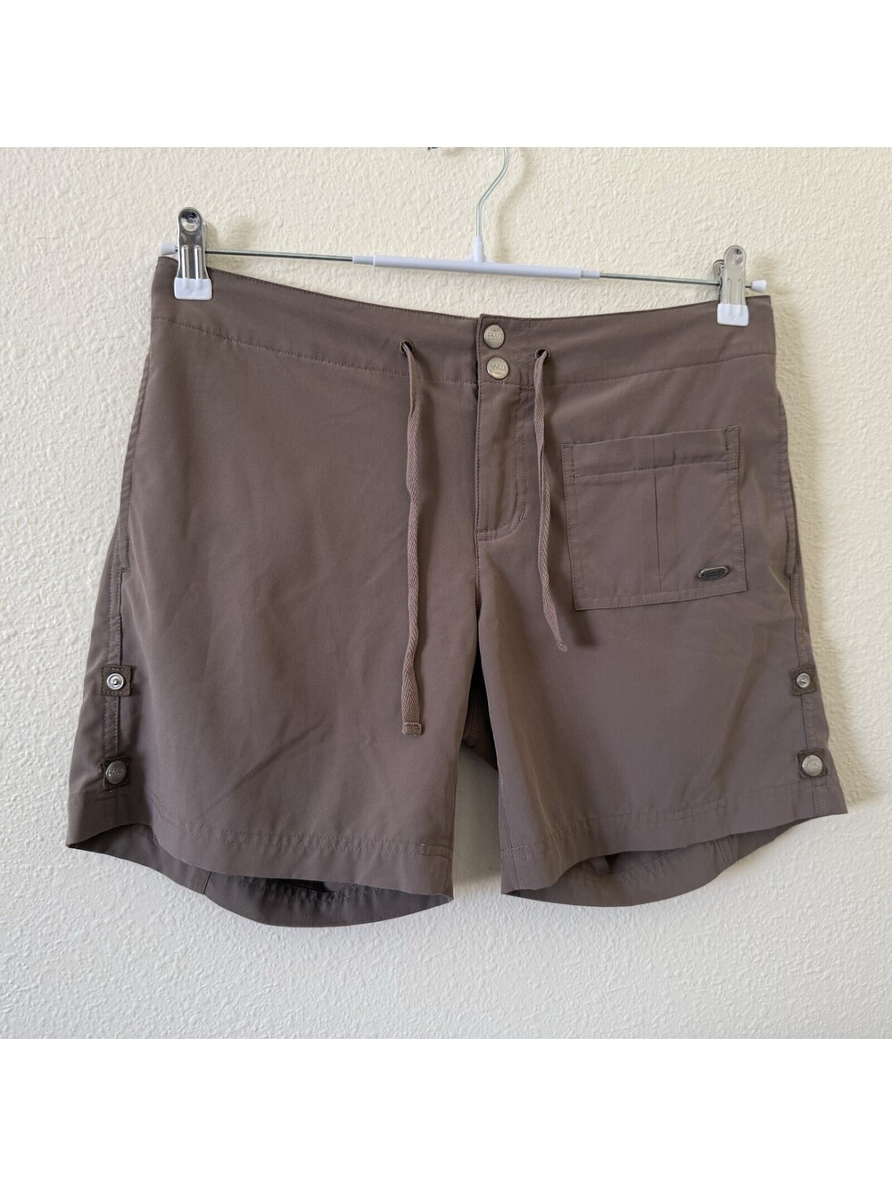 Carve Designs Women's Shorts Size S (4-6) Olive Green Zippered Pockets Stretch
